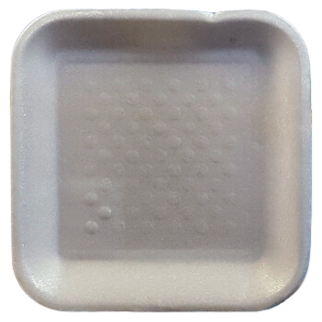 1S White Foam Trays