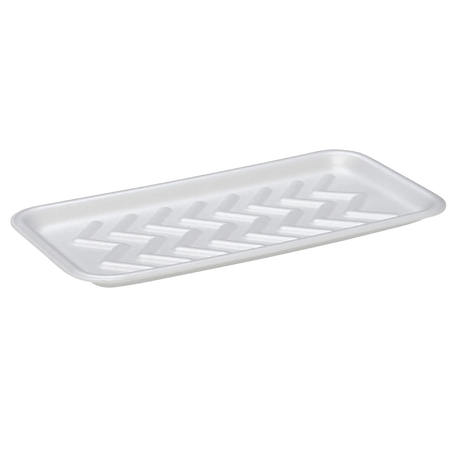 25S White Foam Trays