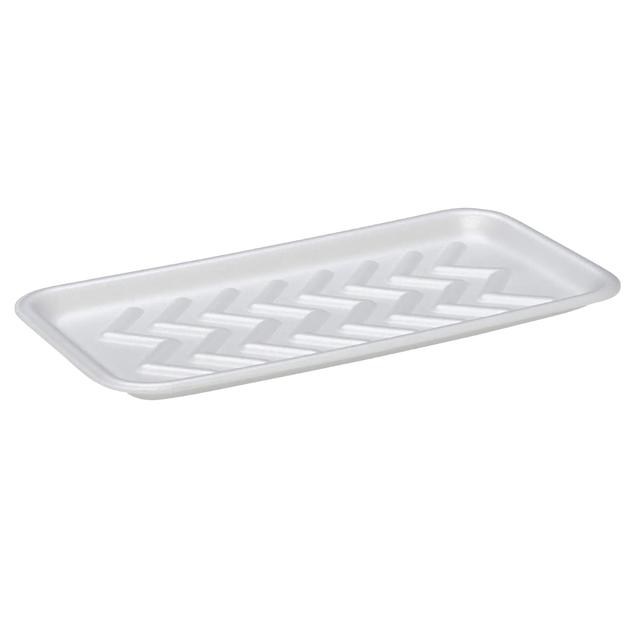 25S White Foam Trays