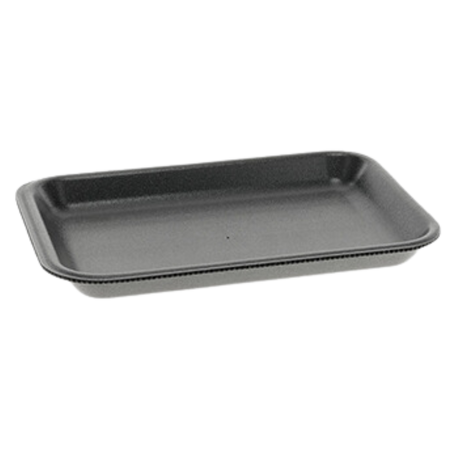 Foam Tray* - Black - TR12BK-P - 500 pcs, 14x4/S