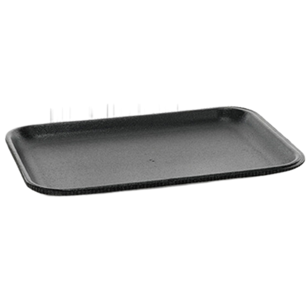 Foam-Tray---Black-(0TFB02S00000)-8.2-X-5.7-X-0.65"---Pactiv