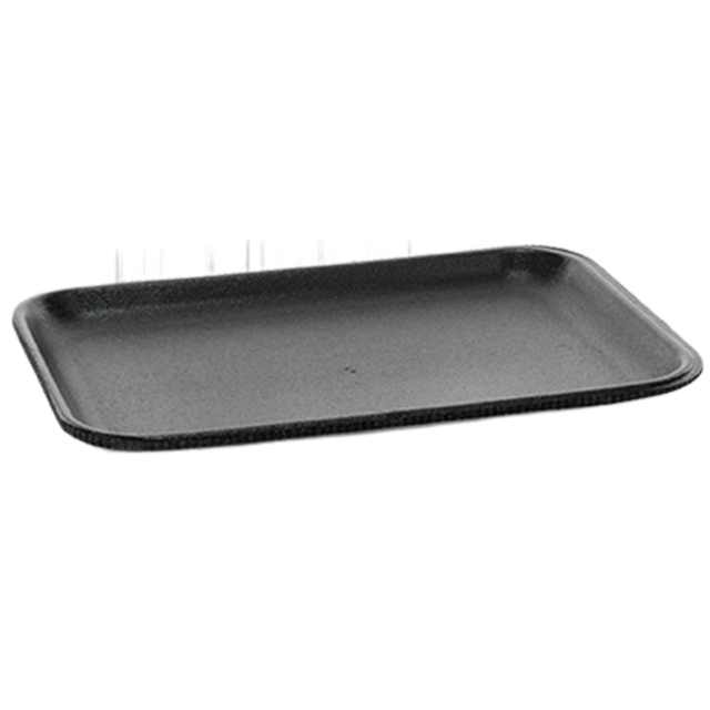 Foam-Tray---Black-(0TFB02S00000)-8.2-X-5.7-X-0.65"---Pactiv