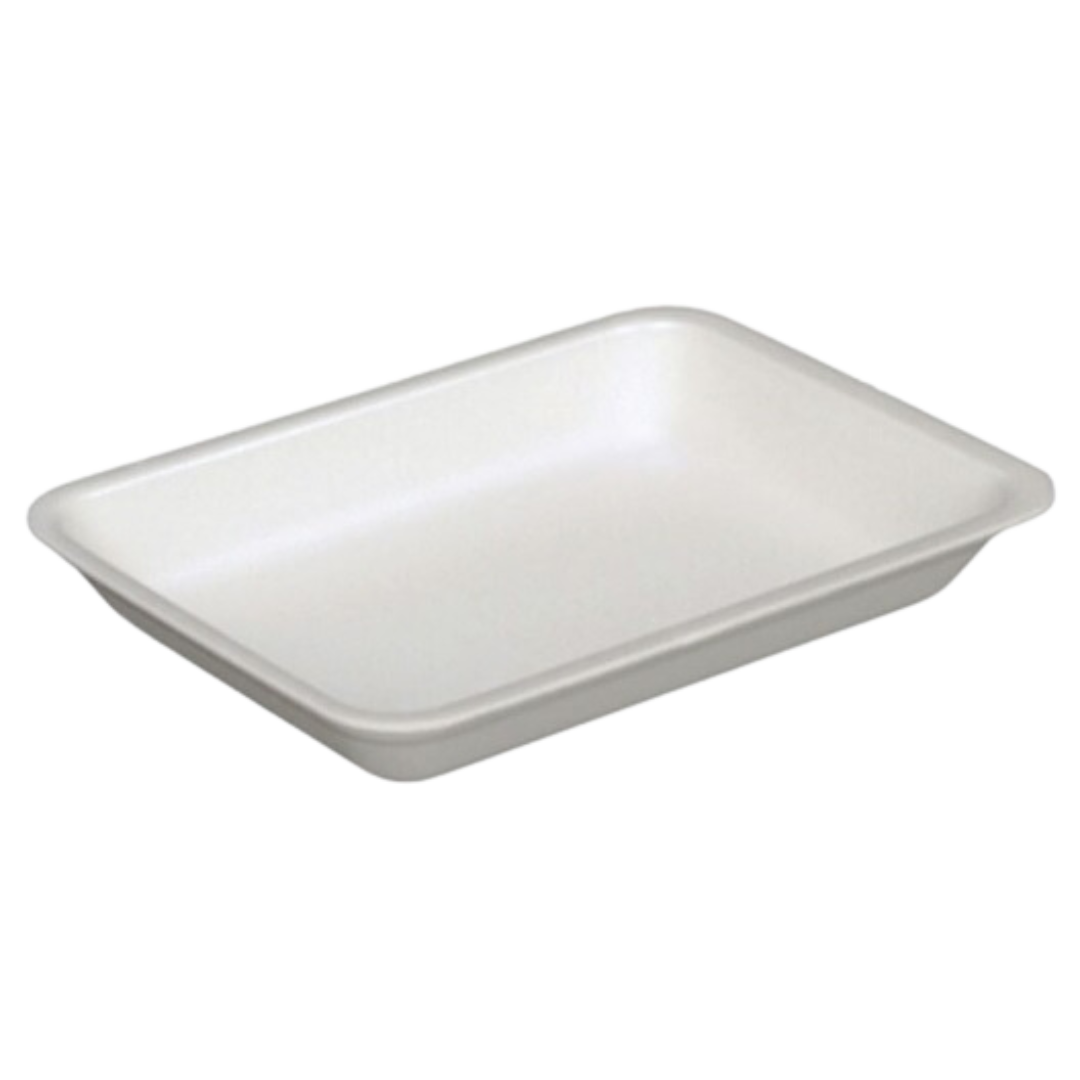 Foam Tray - White (52P103P) 8.625 X 6.562 X 1.28" - Pactiv