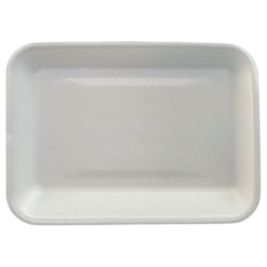 4P White Foam Trays