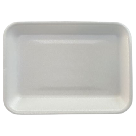 4P White Foam Trays