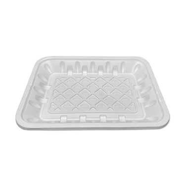 5.3" × 8.3" × 1" White Meat Trays