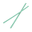 7" Red/White Strip Twist Ties