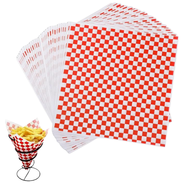 **OPEN**MC - Wax Paper - Red Checker