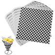 Wax Paper - Black Checker