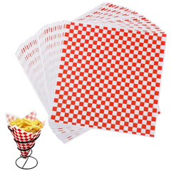 Wax Paper - Red Checker WP1212R-MC 12" x 12"