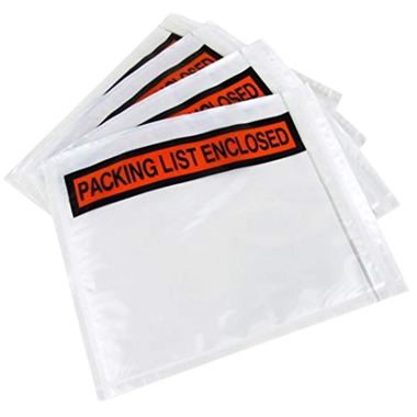 4.5" x 5.5" Printed Self Stick Packing List Envelopes