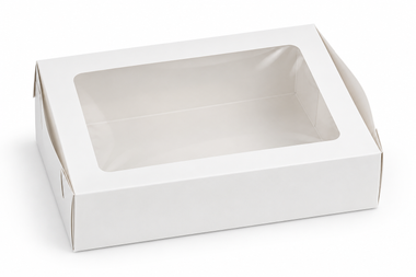 Cake box with window