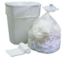 Clear Garbage Bags 26" x 36", Strong