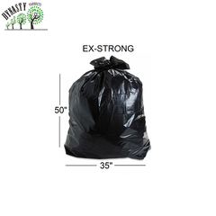 Black Garbage Bags 35" x 50", Ex- Strong