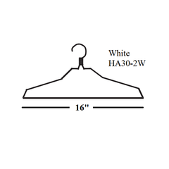 Shirt Hanger White, 16", 14.5 Gauge